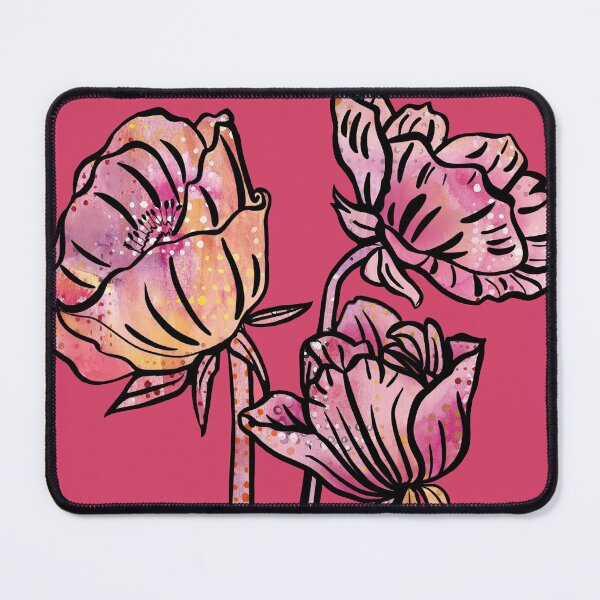 Item preview, Trio of Flowers in Pink designed and sold by CarrieBrose.