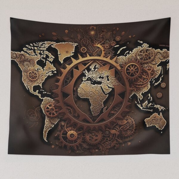Item preview, World Map Ancient Seal of Earth designed and sold by Map4U.