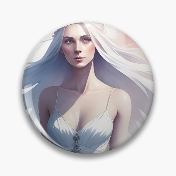 Item preview, Hermosa mujer rubia de hielo en vestido de novia blanco designed and sold by Erika V..