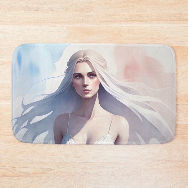 Item preview, Beautiful Ice Blonde Woman in White Wedding Dress designed and sold by Erika V..