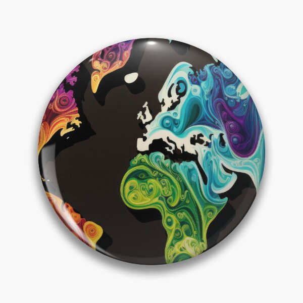 Item preview, World Map Wind Flow designed and sold by Map4U.