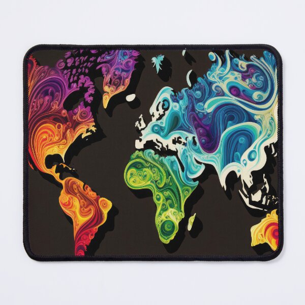 Item preview, World Map Wind Flow designed and sold by Map4U.