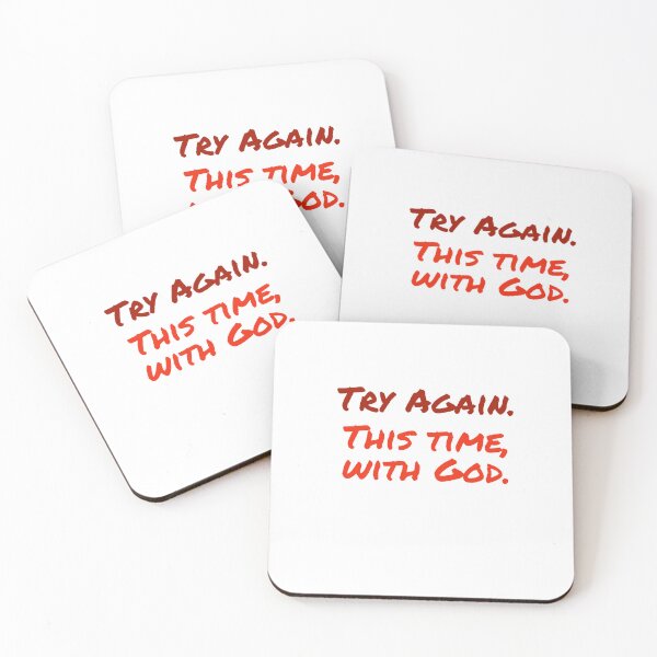 Item preview, Try Again With God, Red designed and sold by Miles-and-Daisy.