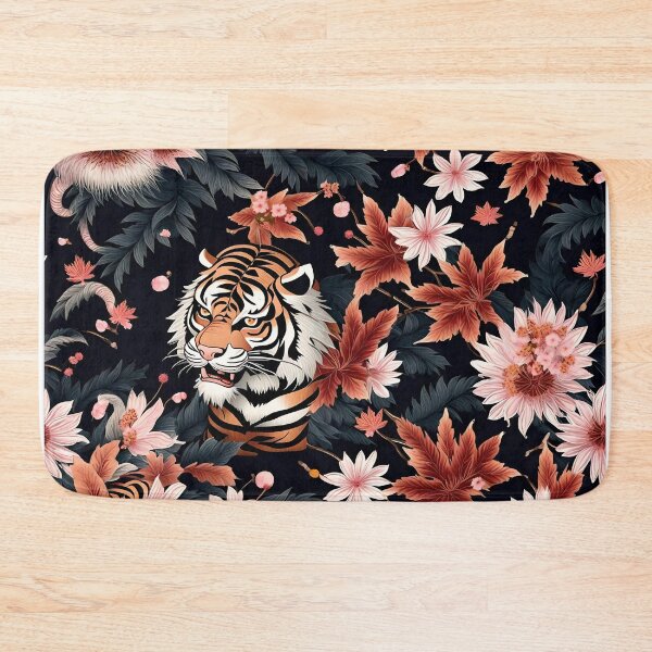 Item preview, Tiger Flower Drawing Art Print  designed and sold by saflimbenly.