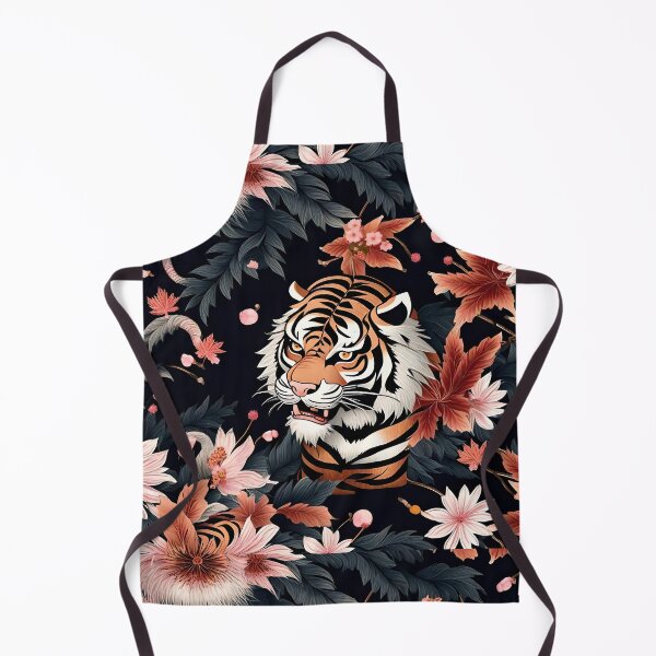 Item preview, Tiger Flower Drawing Art Print designed and sold by saflimbenly.