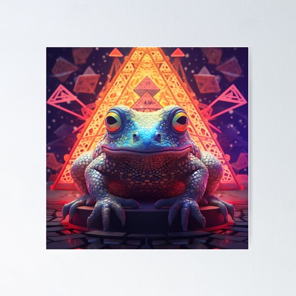 The Sacred Psychedelic Bufo Toad Poster