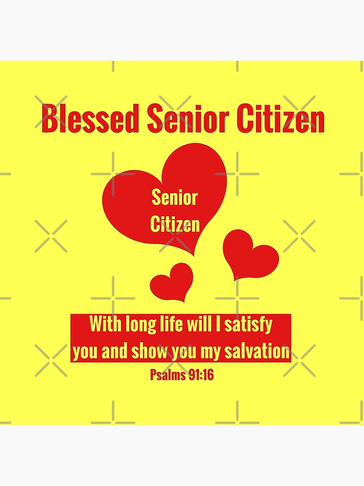 Blessed Senior Citizen: Gifts for Elderly Men & Women Art Board