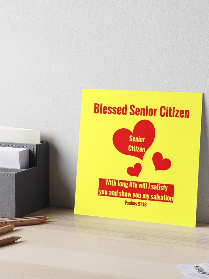 Blessed Senior Citizen: Gifts for Elderly Men & Women Sticker for