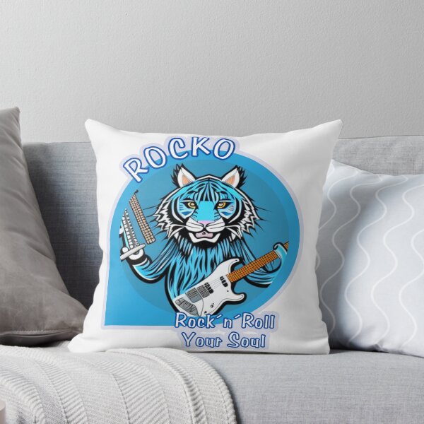 Item preview, ROCKO THE BLUE TIGER ROCKS YOUR SOUL designed and sold by playback63.