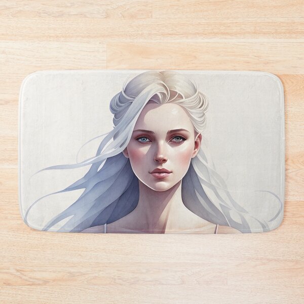 Item preview, Beautiful Ice Blonde Woman in White Wedding Dress designed and sold by Erika V..