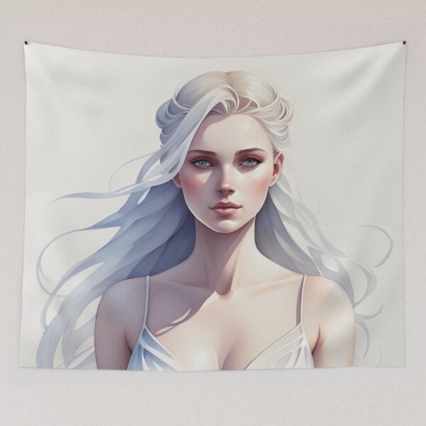 Item preview, Hermosa mujer rubia de hielo en vestido de novia blanco designed and sold by Erika V..