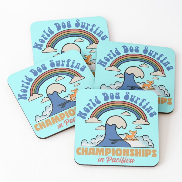 Item preview, i love dog surfing : Pacifica California designed and sold by ImaginarStore.