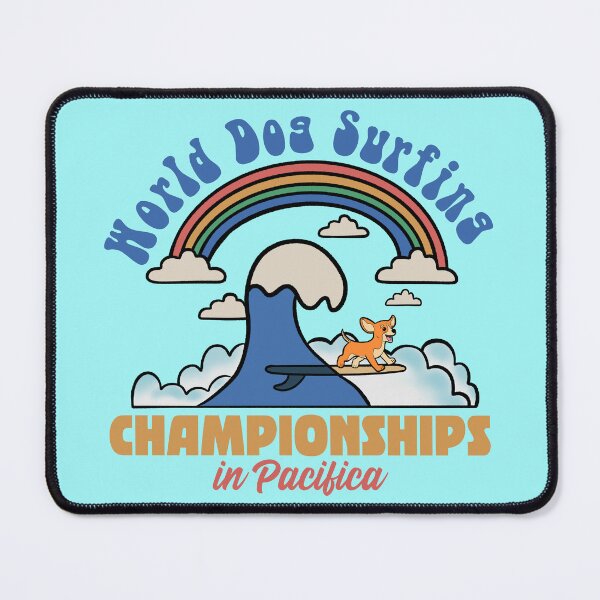Item preview, i love dog surfing : Pacifica California designed and sold by ImaginarStore.