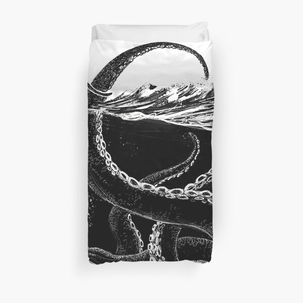 Kraken Rules the Sea Duvet Cover