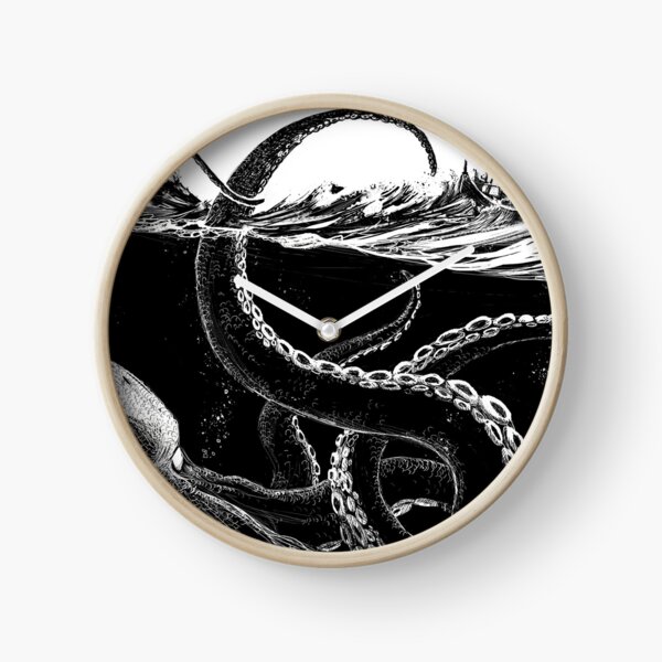 Kraken Rules the Sea Clock