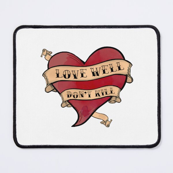 Item preview, LOVE WELL DON'T KILL - Tattoo Style Detroit Evolution Google Reference designed and sold by octopunkmedia.