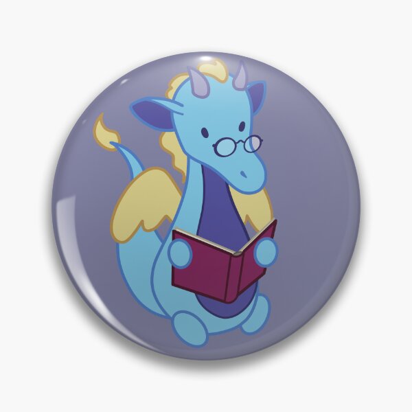 Item preview, Blue reading dragon designed and sold by SoapSuds7.