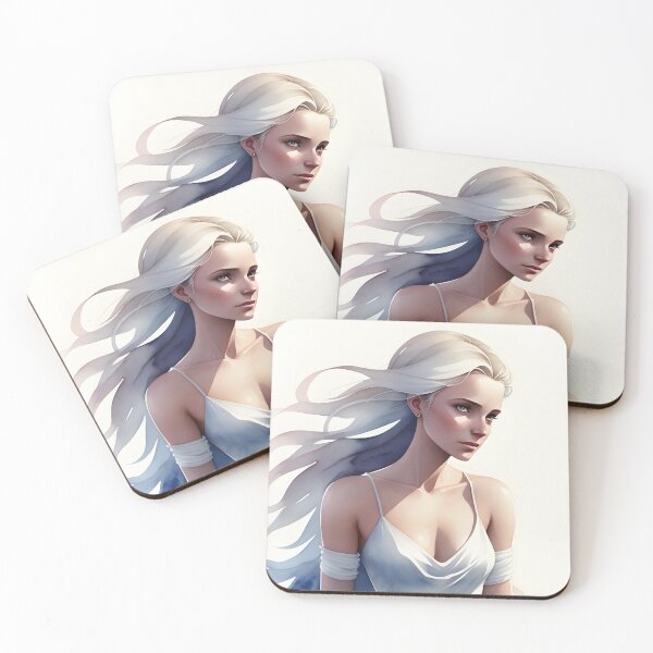 Item preview, Hermosa mujer rubia de hielo en vestido de novia blanco designed and sold by Erika V..