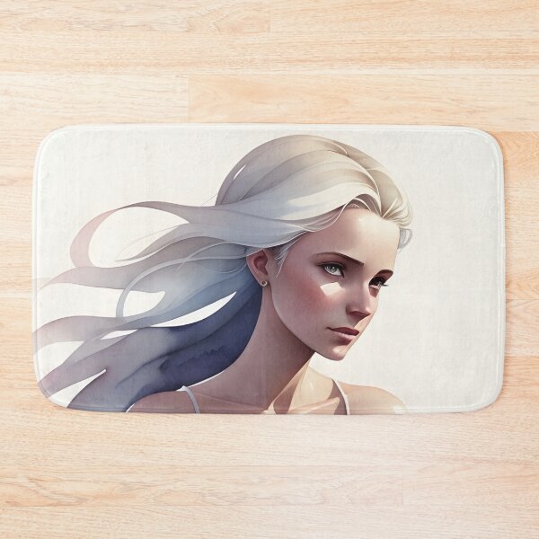 Item preview, Beautiful Ice Blonde Woman in White Wedding Dress designed and sold by Erika V..