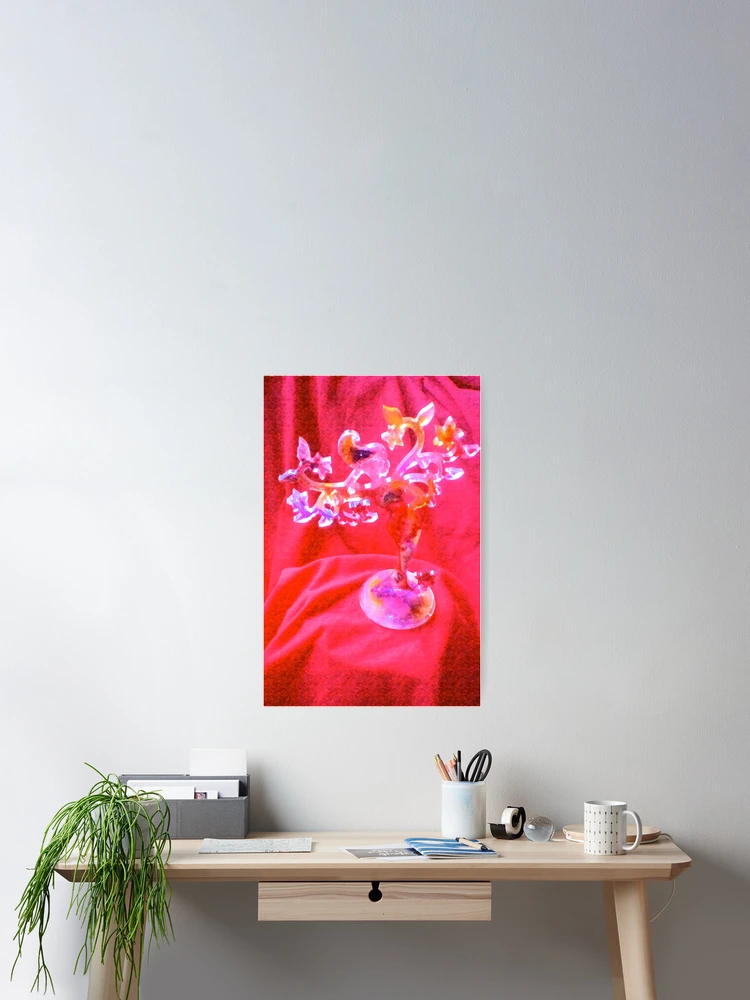 Imagen 2 de 3, Póster con la obra HADA ROSA, diseñada y vendida por LiveVolcano.