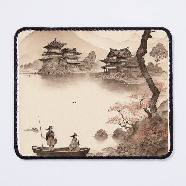 Item preview, Fisher man Lake scene in Japan  designed and sold by Robertworkshop.