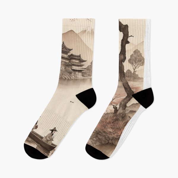 Item preview, Fisher man Lake scene in Japan  designed and sold by Robertworkshop.