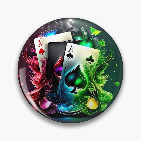 Item preview, "Magic and Style in an Illustration of 3 Stylized 'A' Cards in Black and Red with Colorful Gelatinous Bubbles." designed and sold by Jhuvel.