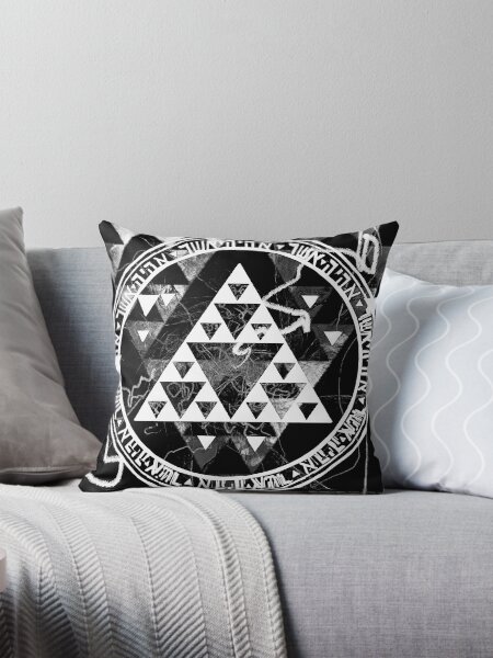 Shiviti: Eheye Asher Eheye, DARK Throw Pillow