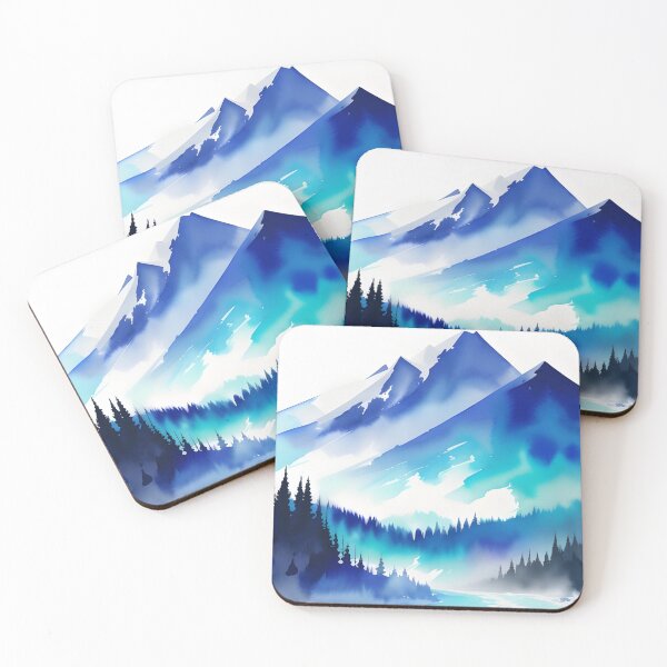 Item preview, Winter Snowcapped Mountain Peaks designed and sold by Erika V..