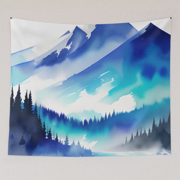 Item preview, Winter Snowcapped Mountain Peaks designed and sold by Erika V..
