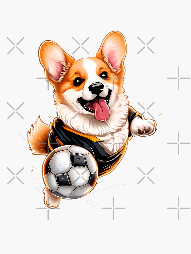 Dog Football Game Day Funny Team Sports Soccer' Sticker