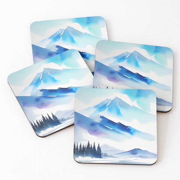 Item preview, Winter Snowcapped Mountain Peaks designed and sold by Erika V..