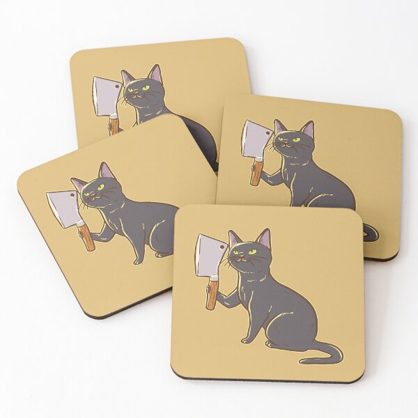 Item preview, Hilarious Angry Cat With Knife   designed and sold by Maria Garcia.