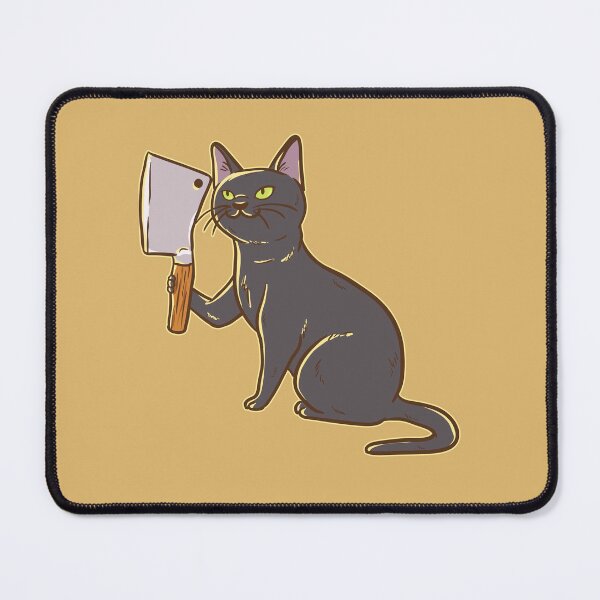 Item preview, Hilarious Angry Cat With Knife designed and sold by Maria Garcia.