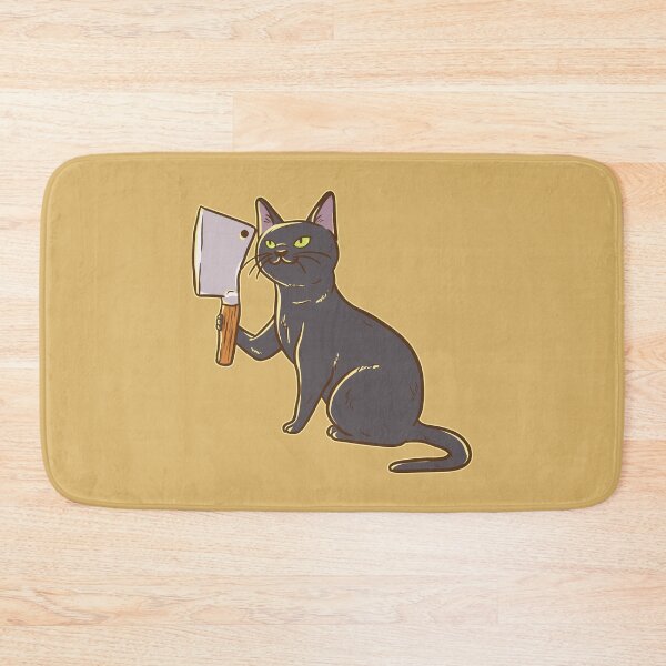 Item preview, Hilarious Angry Cat With Knife   designed and sold by Maria Garcia.