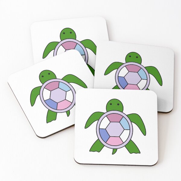 Item preview, Bigender flag turtle designed and sold by bookwoof.
