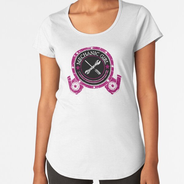 Mechanic Girl Premium Rundhals-Shirt