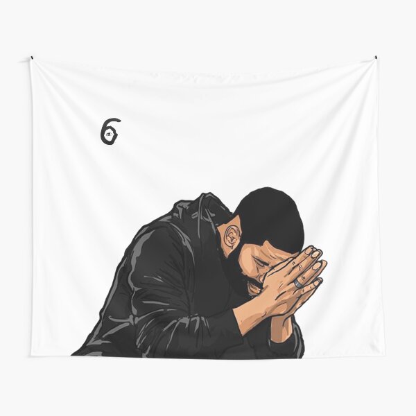 Aperçu de l'œuvre Drake 6 God Wall Tapisserie créée et vendue par livpaigedesigns.