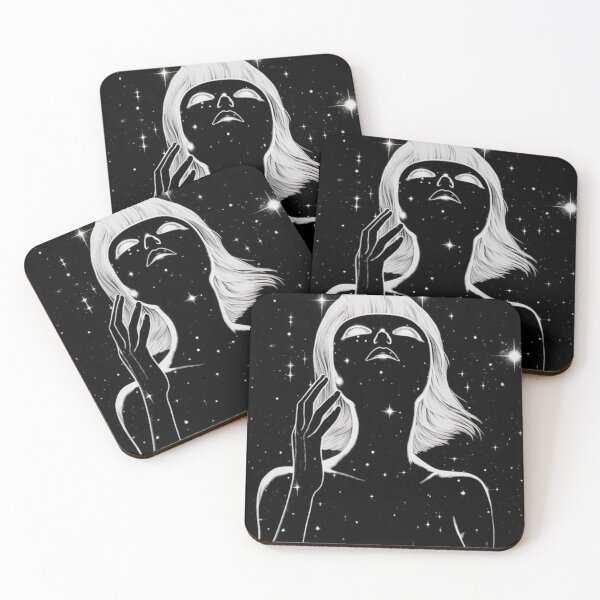 Item preview, A faceless humanoid with a star pattern and nebulas covering her face designed and sold by MarionCerry.
