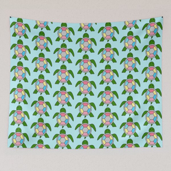 Item preview, Genderflux flag turtle designed and sold by bookwoof.