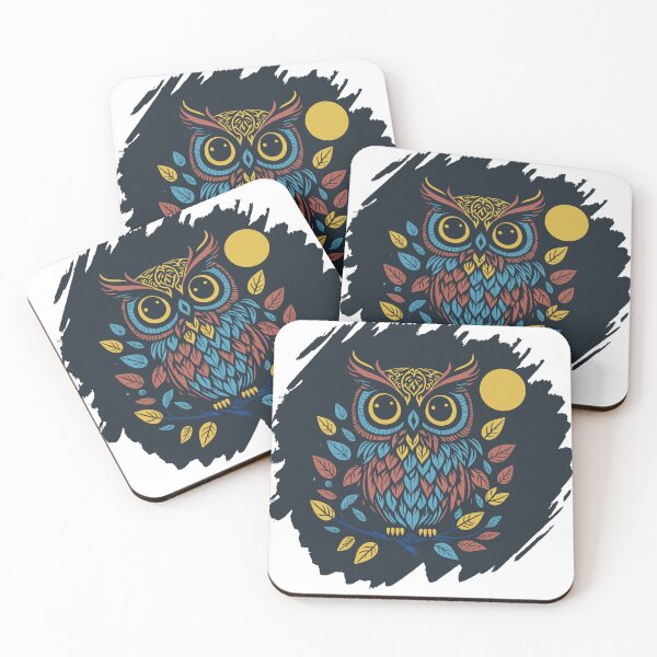 Item preview, Polygonal owl print design - a unique and eye-catching design designed and sold by dakaseli.