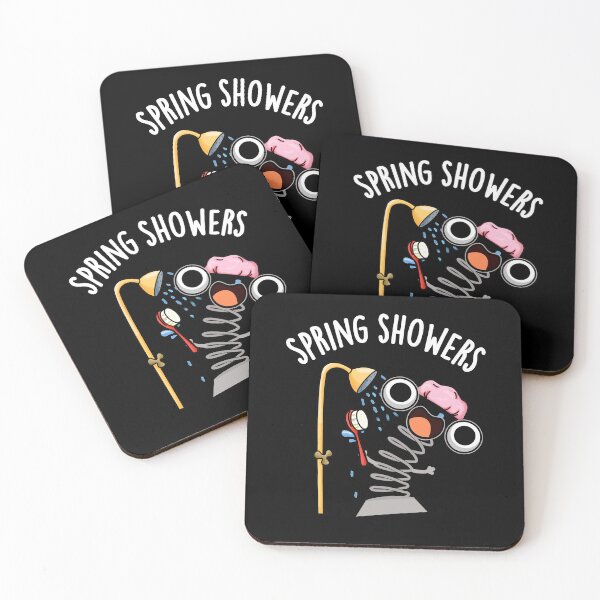 Item preview, Spring Showers Funny Season Puns (Dark BG) designed and sold by punnybone.