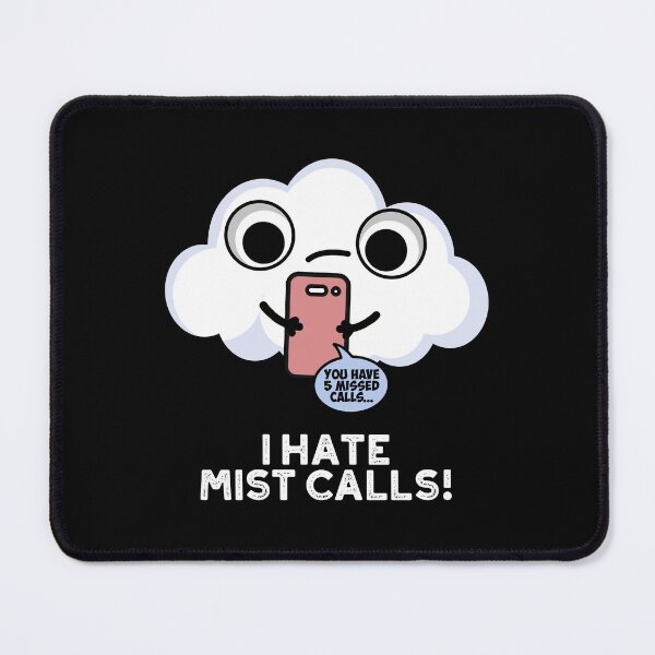 Item preview, I Hate Mist Calls Funny Cloud Puns (Dark BG) designed and sold by punnybone.