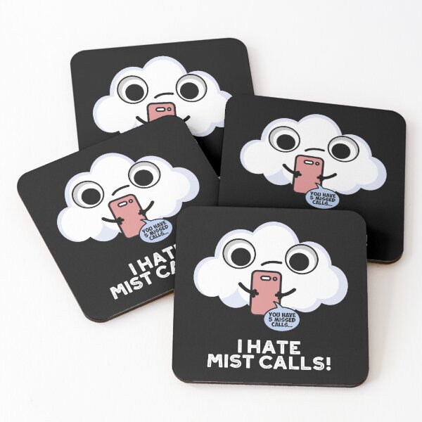 Item preview, I Hate Mist Calls Funny Cloud Puns (Dark BG) designed and sold by punnybone.