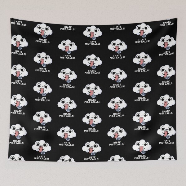 Item preview, I Hate Mist Calls Funny Cloud Puns (Dark BG) designed and sold by punnybone.