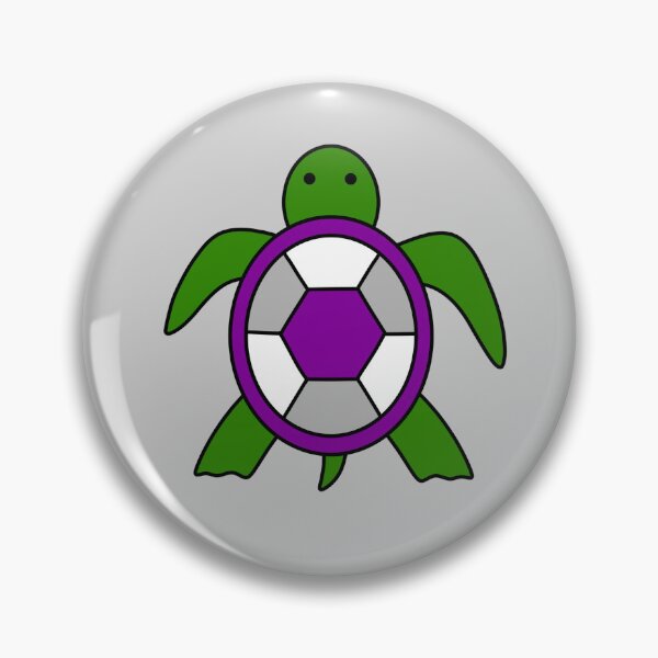 Artikelvorschau, Graysexual flag turtle entworfen und verkauft von bookwoof.