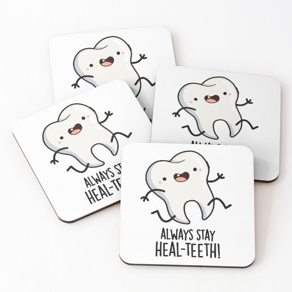 Item preview, Always Stay Heal-teeth Funny Tooth Puns  designed and sold by punnybone.