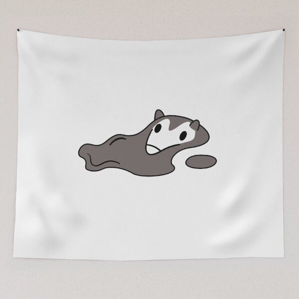 Item preview, Melted opossum in puddle designed and sold by BeastlyBestie.