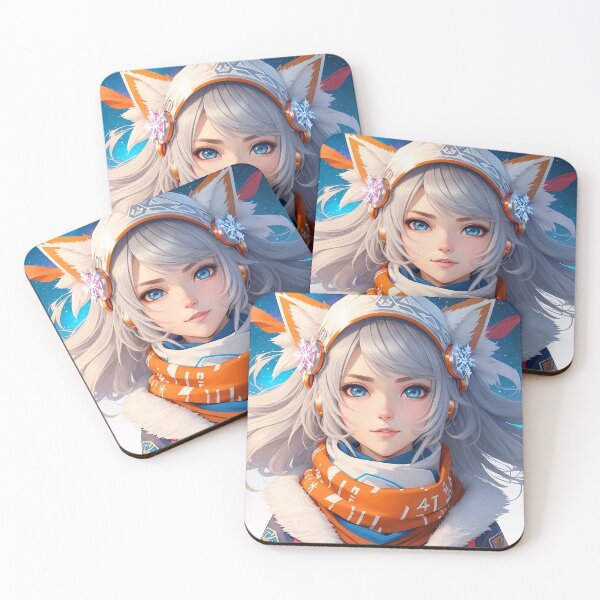 Item preview, 002 Loneliness adds beauty to life Childhood Dream Girls Cat Ear headband Anime T-Shirt  Anime Stiker designed and sold by B2-Soul-of-Art.