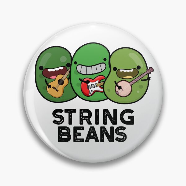 Item preview, String Beans Funny Vegetable Puns  designed and sold by punnybone.